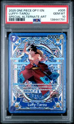2025 ONE PIECE OP11 EN LUFFY-TAROU SPECIAL ALTERNATE ART PSA 10 ST18-005 SP #2 - Image 1
