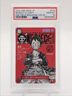 MONKEY D. LUFFY 2025 ONE PIECE JAPANESE SECRET RARE B #ST21-014 PSA 10 Q6092 - Image 1