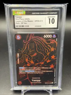 2025 ONE PIECE OP12 LEGACY OF THE MASTER OP09-013 YASOPP SP CGC 10 - Image 1