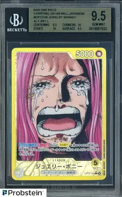2025 One Piece Carrying on This Will JPN OP13100 Jewelry Bonney Alt Art BGS 9.5 - Image 1