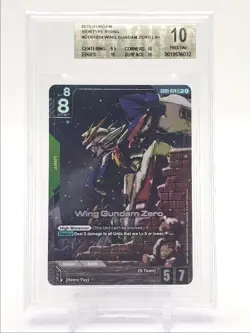 WING GUNDAM ZERO LR + 2025 GUNDAM NEWTYPE RISING #GD01024 BGS 10 Q6094 - Image 1