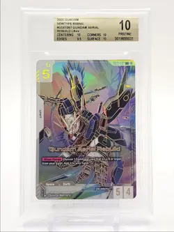 GUNDAM AERIAL REBUILD LR++ 2025 GUNDAM NEWTYPE RISING #GD01067 BGS 10 Q6094 - Image 1