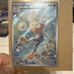 Pokemon TCG Raboot Card 147/142 IR Holo Sv07 Stellar Crown - Image 1