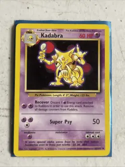 4TH PRINT KADABRA - 32/102 - Base Set - 4th Print - 1999-2000 - Pokemon Card - Image 1