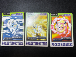 (MP) Pokemon Carddass Prism Holo Flareon Vaporeon Jolteon Japanese Pokemon Card - Image 1