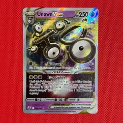 Unown VSTAR 066/195 Ultra Rare - Pokemon Card - SWSH: Silver Tempest - NM - Image 1