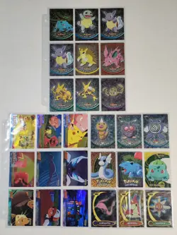 Huge Pokemon Topps Card Lot Mewtwo Strikes Back Pikachus Vacation Chrome Die Cut - Image 2