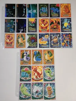 Huge Pokemon Topps Card Lot Mewtwo Strikes Back Pikachus Vacation Chrome Die Cut - Image 4