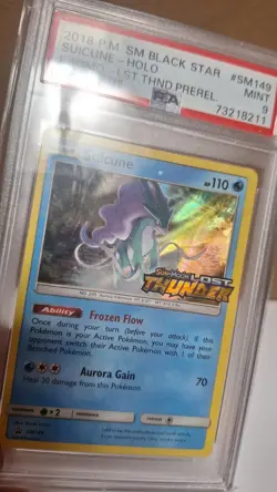 PSA 9 Suicune Holo #SM149 Lost Thunder Promo Prerelease Pokemon Card - Image 2
