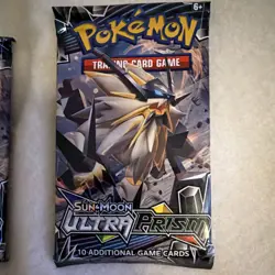 2x Pokemon TCG Sun & Moon Ultra Prism Booster Pack Solgaleo 10 Cards - Image 4