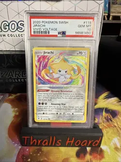 Pokemon TCG Jirachi Vivid Voltage 119/185 Rare Card psa 10 - Image 1