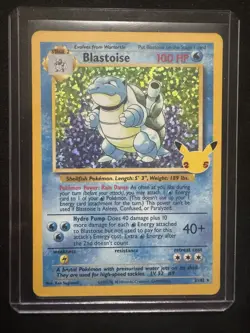 Pokemon TCG Blastoise Celebrations Classic Collection Card 2/102 NM Near Mint - Image 1