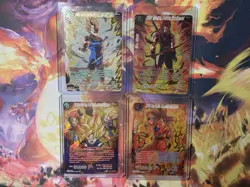 Dragon Ball Super Card Game SPR lot of 4 Vegeta, Goku, Trunks - Image 1