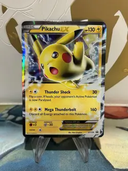 Pikachu EX XY174 Promo Holo XY Black Star Promos Pokemon Card NM - Image 1