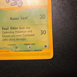 Pokemon Gloom 78/165 - Uncommon (Expedition Base Set) - Damaged Pokemon Card - Image 4