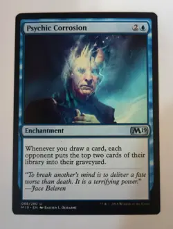 Psychic Corrosion MTG U Core Set 2019 68 Magic the Gathering M19 - Image 1