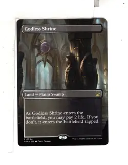 MTG SkeenAB Godless Shrine BORDERLESS from RVR. NM. - Image 1