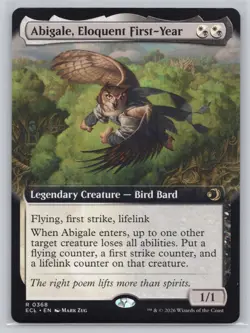 Abigale, Eloquent First-Year (Extended Art) R Lorwyn Eclipsed 368 NM - Image 1