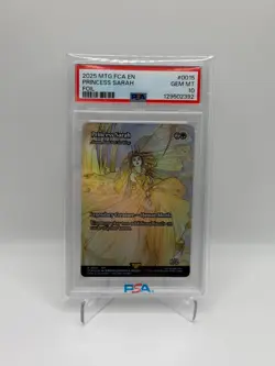 2025 MTG FINAL FANTASY THROUGH THE AGES FOIL #0015 PRINCESS SARAH PSA 10 - Image 1