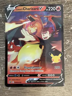 Lance's Charizard V - SWSH133 Black Star Promo Ultra Rare Pokemon - NM/MINT - Image 1