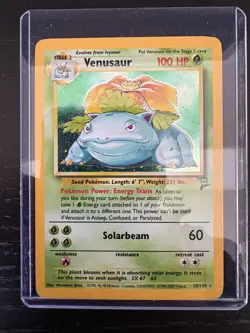 Venusaur Holo Rare Base Set 2 018/130 LP Pokemon TCG - Image 1