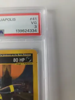 2003 POKEMON AQUAPOLIS #41 UMBREON 41/147 NON HOLO VG PSA 3 - Image 4