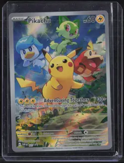 2023 Pokemon SVP EN Paldea Evolved Black Star Promo #027 Pikachu - Image 1