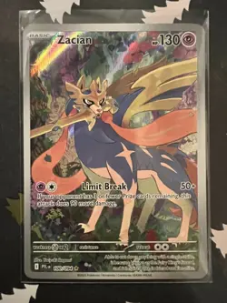 Pokemon TCG Zacian 100/94 ME02: Phantasmal Flames Illustration Rare Near Mint - Image 1