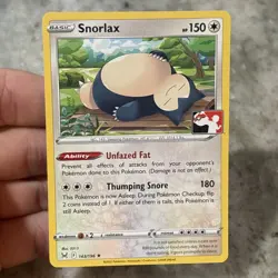 Snorlax 143/196 Pokemon Prize Pack Series 3 NM Lost Origin variant - Image 1