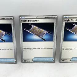 3x Night Stretcher 061/064 Shrouded Fable Pokemon TCG NM - Image 3
