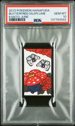 2013 POKEMON HANAFUDA KANTO JUNE BUTTERFREE/VILEPLUME PSA 10 - Image 1