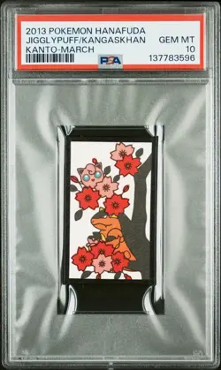2013 POKEMON HANAFUDA KANTO MARCH JIGGLYPUFF/KANGASKHAN PSA 10 - Image 1