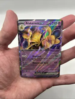 No Star Pattern Error #050 Alakazam ex Black Star Promo 151 Pokemon TCG SV - Image 3