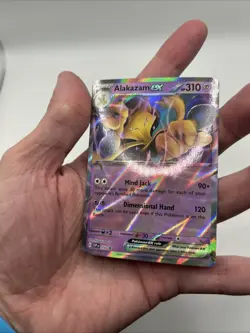 No Star Pattern Error #050 Alakazam ex Black Star Promo 151 Pokemon TCG SV - Image 4