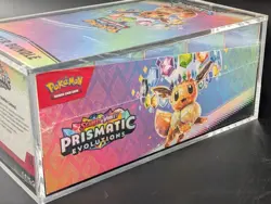 Pokemon TCG S&V Prismatic Evolutions Booster Bundle Display Case w/Acrylic Case - Image 4