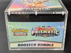 Pokemon TCG S&V Prismatic Evolutions Booster Bundle Display Case w/Acrylic Case - Image 5