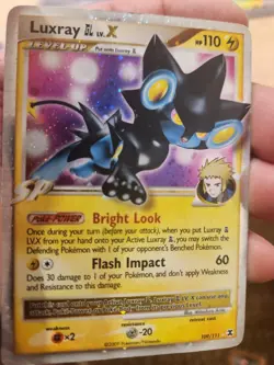 Pokemon Rising Rivals Luxray Lv.X Holo #109 Very Rare MP! - Image 3