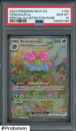 2023 Pokemon Mew En Special Illustration Rare #198 Venusaur Ex PSA 10 GEM MINT - Image 1
