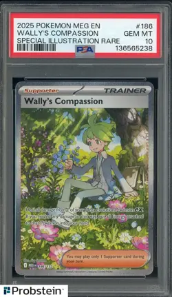 2025 Pokemon MEG EN Special Illustration Rare #186 Wally's Compassion PSA 10 - Image 1
