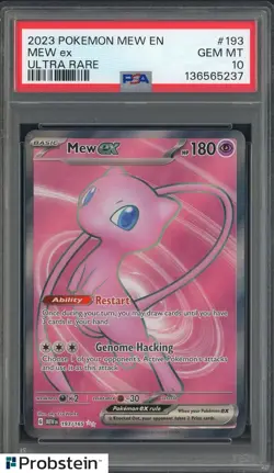 2023 Pokemon MEW EN Ultra Rare #193 Mew ex PSA 10 GEM MINT - Image 1