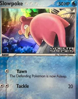 PSA 9 MINT- Slowpoke 83/113 Reverse Holo -Pokemon 2005 EX Delta Species - Image 2