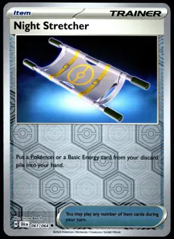 Pokemon TCG Night Stretcher 061/064 Shrouded Fable Reverse Holo Uncommon - NM - Image 1