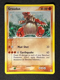 Groudon 102/101 Pokemon 2004 EX Hidden Legends-Secret Rare Holo -NM with Swirl - Image 1