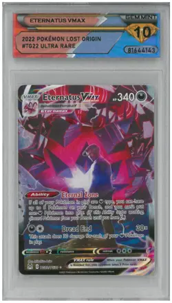 2022 Pokemon Lost Origin ETERNATUS VMAX #TG22/TG30 Ultra Rare 💎 DSG 10 Gem Mint - Image 1