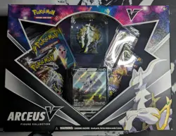 Pokemon TCG Arceus V Figure Box Brilliant Stars Chilling Reign Cosmic Eclipse - Image 1