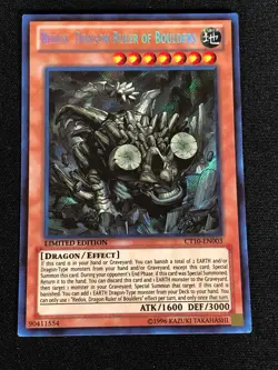 Yugioh Redox Dragon Ruler of Boulders CT10-EN003 SECRET (NM) - Image 1