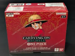 Auction #1 One Piece TCG OP-13 Carrying On His Will Booster Box SEALED - Image 1