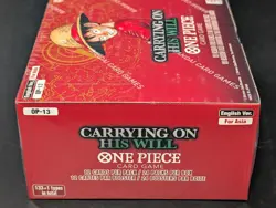Auction #1 One Piece TCG OP-13 Carrying On His Will Booster Box SEALED - Image 4