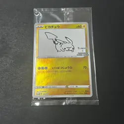 Pokemon Card Pikachu 208/S-P PROMO Yu Nagaba Promo Card Holo Sealed Japanese - Image 1