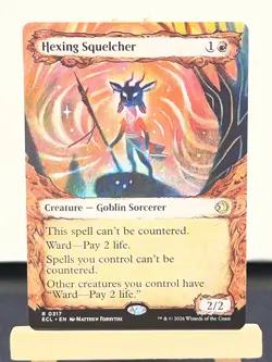 Hexing Squelcher (#0317, R) (Non-foil) Borderless Magic MTG Card Lorwyn Eclipsed - Image 1
